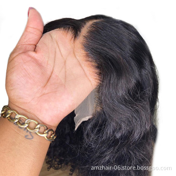 Wholesale Lace Frontal Closure Wig Mink Peruvian Virgin Human Hair Full HD Front Lace Wig Pre Plucked Natural Hairline Vendors